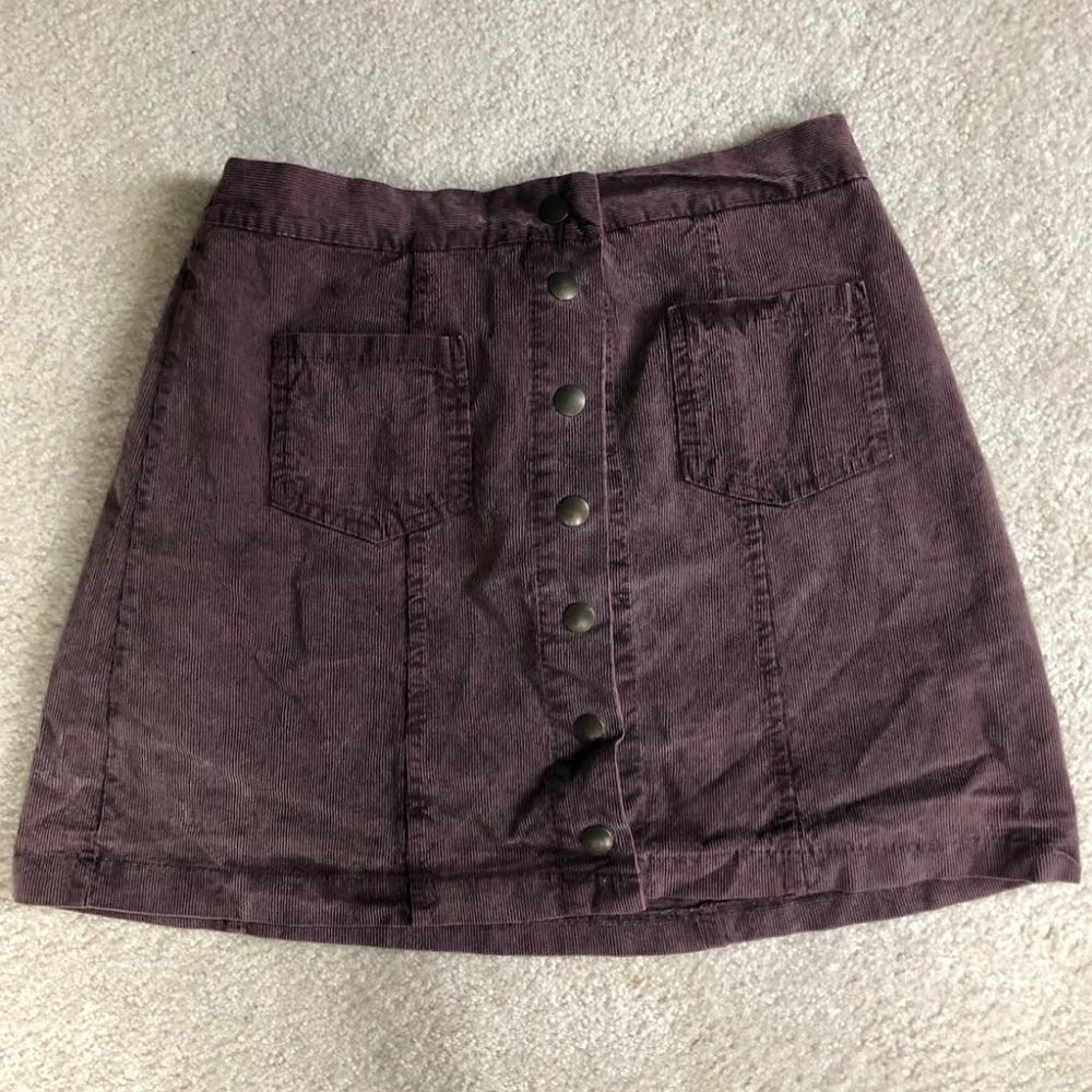 American Eagle/Don't Ask Why Purple Corduroy Skirt